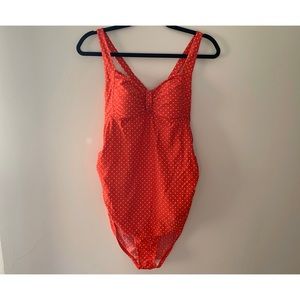 Red Polkadot Maternity One Piece